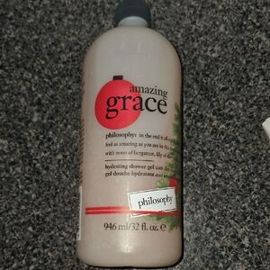Philosophy Amazing Grace Shower Gel - Cream Bottle with Red Accents
